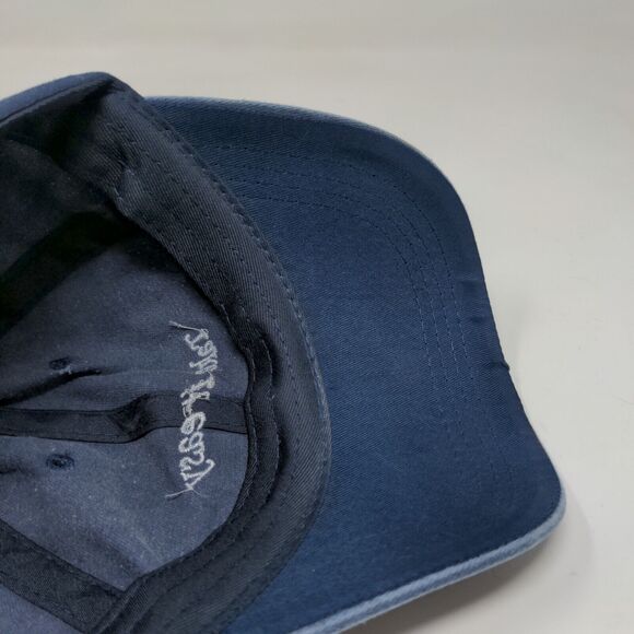 Take It Easy Men's Slideback Hat Blue Adjustable Embroidered Spell Out - Picture 10 of 11